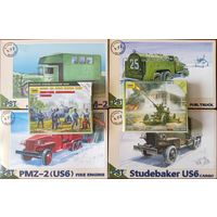 6 сборных модели 1/72: Набор к советскому аэродрому ВОВ.