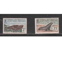 Французские Антарктические Территории-1960(Мих.20-21) , * , Морская Фауна