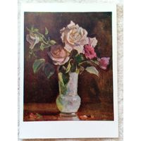 Соколов. Розы в белой вазе