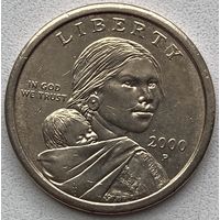США 1 доллар 2000 г. P. Сакагавея. Парящий орел