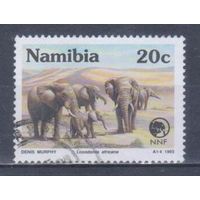 [2297] Намибия 1993. Фауна.Африканский слон. Гашеная марка.