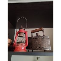 Керасиновая рабочая лампа, клеймо. Оригинал.