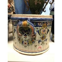 Кашпо горшок для цветов Делфт антик