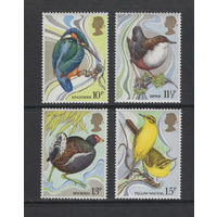 Англия 1980** Фауна Птицы Mi#817-820