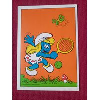 Смурфики. Польша 1989 г. Чистая.