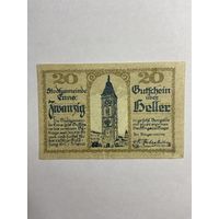 20 геллеров (нотгельды) 1921 г. Австрия.-0812