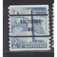 Архитектура США 1954 год Лот 7 С НАДПЕЧАТКОЙ ИЛИ ПРЕДВАРИТЕЛЬНЫМ ГАШЕНИЕМ