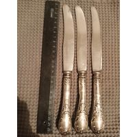Ножи столовые с МНЦ посеребренной ручкой СССР