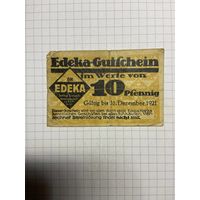 Нотгельд 10 пфеннигов 1921 год. -2712