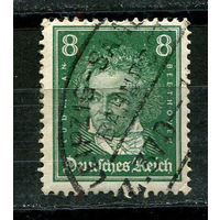 Рейх (Веймарская республика) - 1926/1927 - Людвиг ван Бетховен 8Pf - [Mi.389] - 1 марка. Гашеная.  (Лот 10JH)-TG2P25