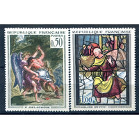 Франция - 1963г. - искусство, мозаика - 2 марки - полная серия, MH [Mi 1426-1427]. #2-Fr-61-A-1