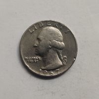 США 1/4 доллара 1967 г.  Вашингтонский квотер