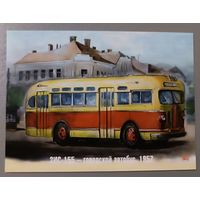 Городской автобус,1957г. Авторская открытка