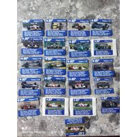 Не частые вкладыши от жевачек Motor Show,92год,для пополнения коллекции, без Минимальной цены