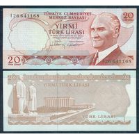 Турция 20 лир 1983 год, P-187a.3. UNC
