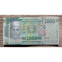 Werty71 Гвинея 2000 франков 2018 UNC банкнота