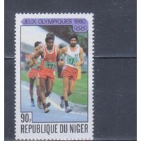 [2032] Нигер 1980. Спорт.Легкая атлетика.Олимпийские игры. MNH