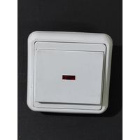 Выключатель 1-клавишный с подсветкой СП с 1 рубля