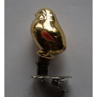 Елочная игрушка ссср цыпленок