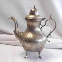 Кофейник 900 мл Чайник Латунь Серебрение Англия