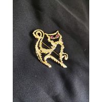 Брошь, кошка