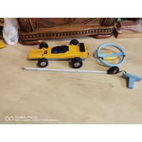 Электромеханическая игрушка СССР с пультом Гоночный автомобиль  Псковский завод  радиодеталей стопроцентный оригинал старт с 1 рубля без МПЦ трёхдневный аукцион