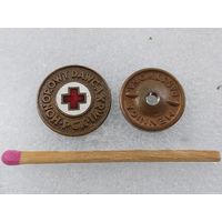 Знак-фрачник. Почётный донор Польского общества Красного креста. тяжелый, винт.