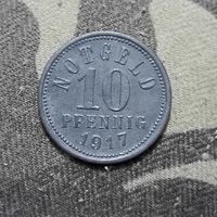 10 пфеннигов (1917г.) г.Бад-Киссинген.Супер! Расспродажа!