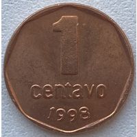 Аргентина 1 сентаво 1998 г.