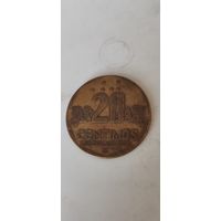 Перу 20 сентимос 1992