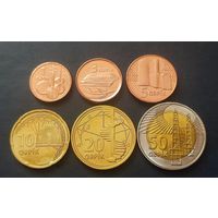 Азербайджан 2023 монеты регулярного чекана ( 1, 3, 5, 10, 20, 50 гяпиков) UNC
