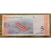 Werty71 Венесуэла 5 боливаров 2018 UNC банкнота лягушка