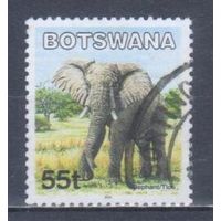 [2297] Ботсвана 2002. Фауна.Африканский слон. Гашеная марка.
