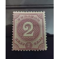 Кюрасао. Почтовые марки с цифрами 1889-1891 гг.