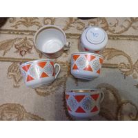 Чашки кофейные 5 шт. Фарфор Городница СССР