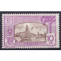 70.FrK. Франция. Колонии. Гваделупа. Местные мотивы. 1928 г. 10 Fr. Mi.#125.