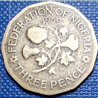 Нигерия 3 пенса 1959 г.