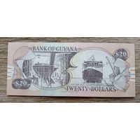 Werty71 Гайана 20 долларов 2018 UNC банкнота Корабль Водопад Кайетур