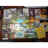 Календарики 33 шт.  СССР . С рубля .