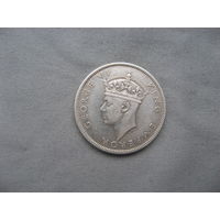 Фиджи 1 флорин 1942 год Георг VI