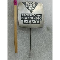 Знак ПНР.  За заслуги перед Нижней Силезией. тяжёлый