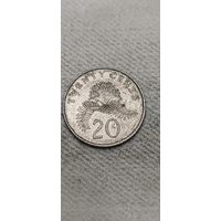Сингапур 20 цент 1987
