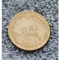 Монета Колумбия 100 песо 2014 г.