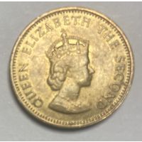 Монета 1/4 шиллинга 1957 год. Нормандские острова, Джерси, Великобритания.