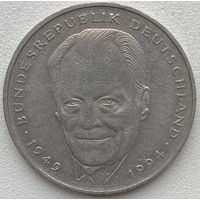 Германия 2 марки 1994 г. D. Вилли Брандт. 45 лет Федеративной Республике (1949-1994)