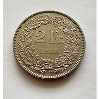Швейцария 2 франка, 1986