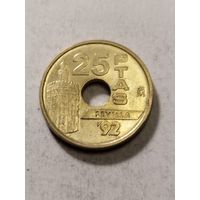 Испания 25 песет ЕХРО 92 Севилья 1992