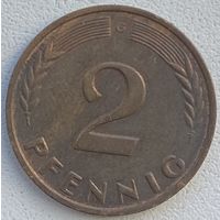 Германия 2 пфеннига 1962 г. G
