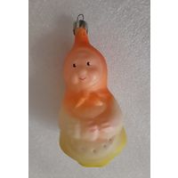 Игрушка ёлочная Бабка (Сказка Репка), стекло. СССР