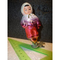 Ёлочная Игрушка-Прищепка Малыш С Погремушкой СССР